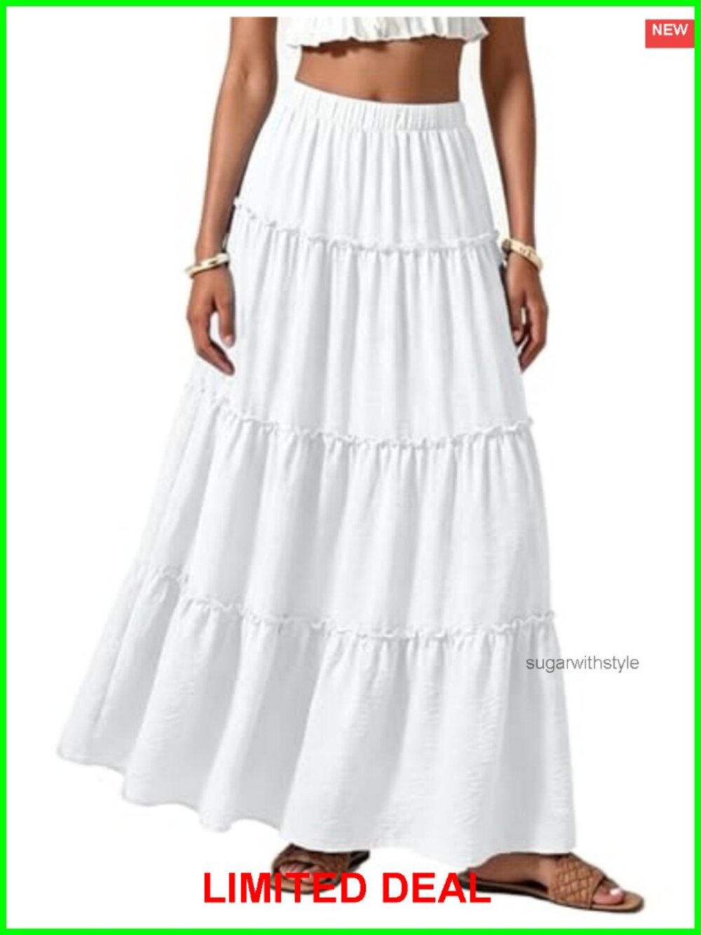 Women's Maxi Flowy Skirt Summer Bohemian Outfits